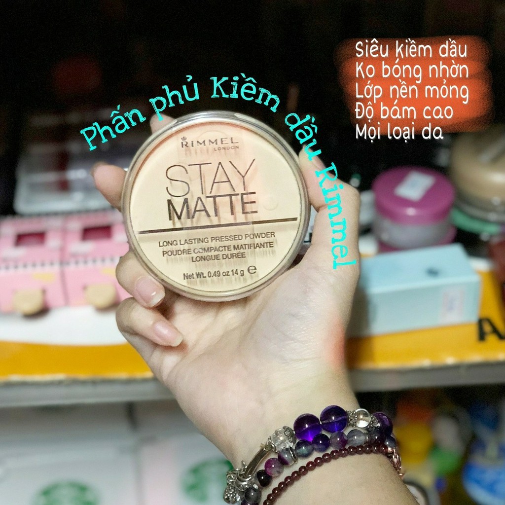 Phấn phủ Rimmel London Stay Matte Pressed Powder