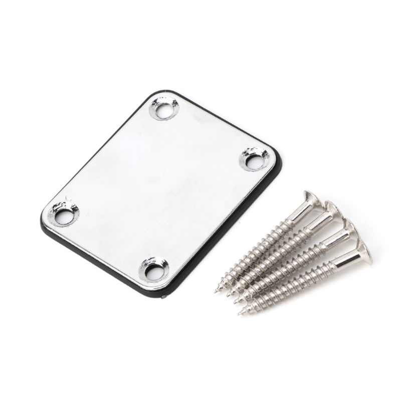 yoodada Electric Guitar Neck Plate Fix Tele Guitar Neck Joint Board 4 Screws Guitar Accessories