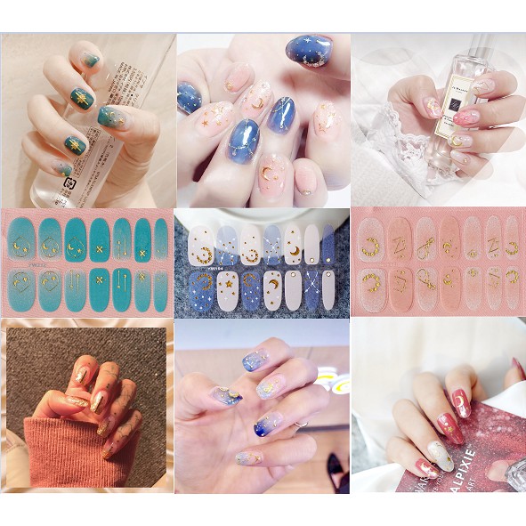 Nail sticker dán móng tay 3D chống nước thời trang, chất lượng cao (29)