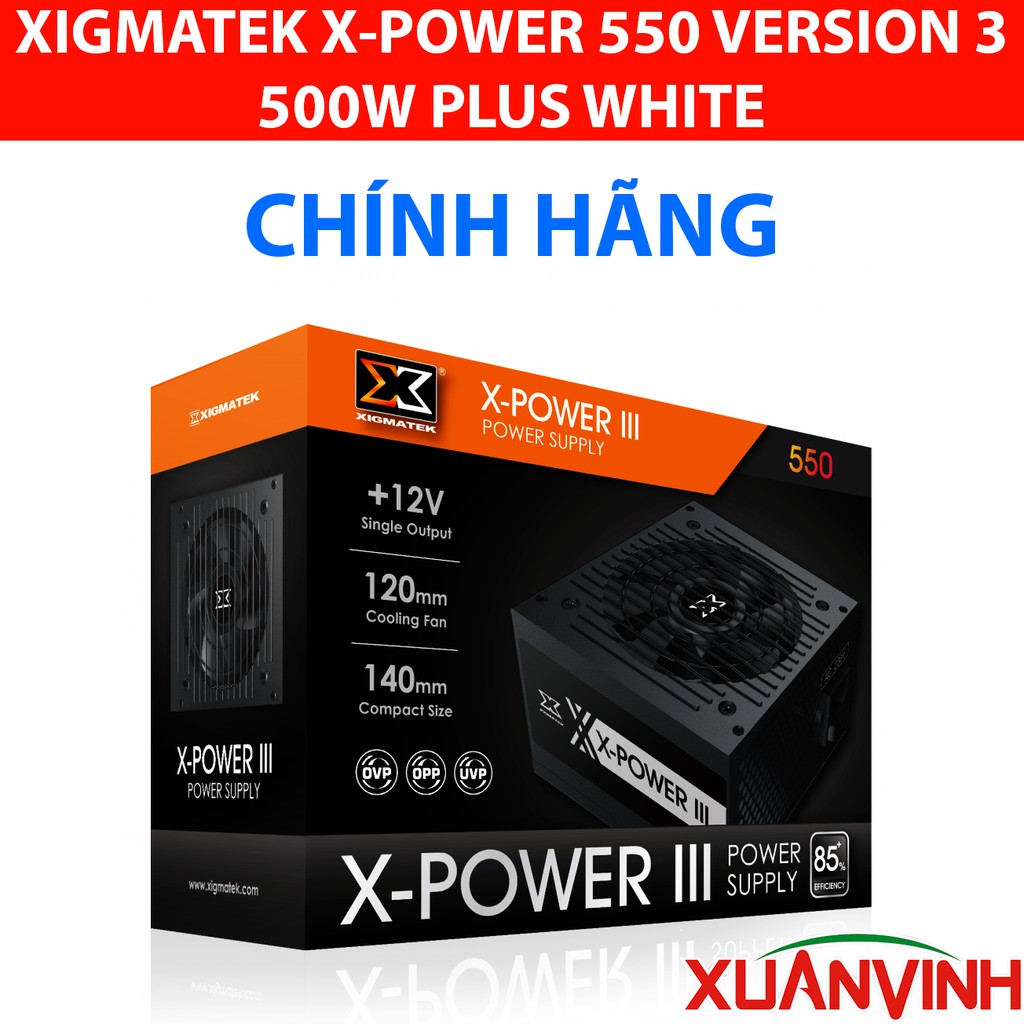 Nguồn XIGMATEK XPOWER 550 III 500W EN45983 New 100% Chính Hãng