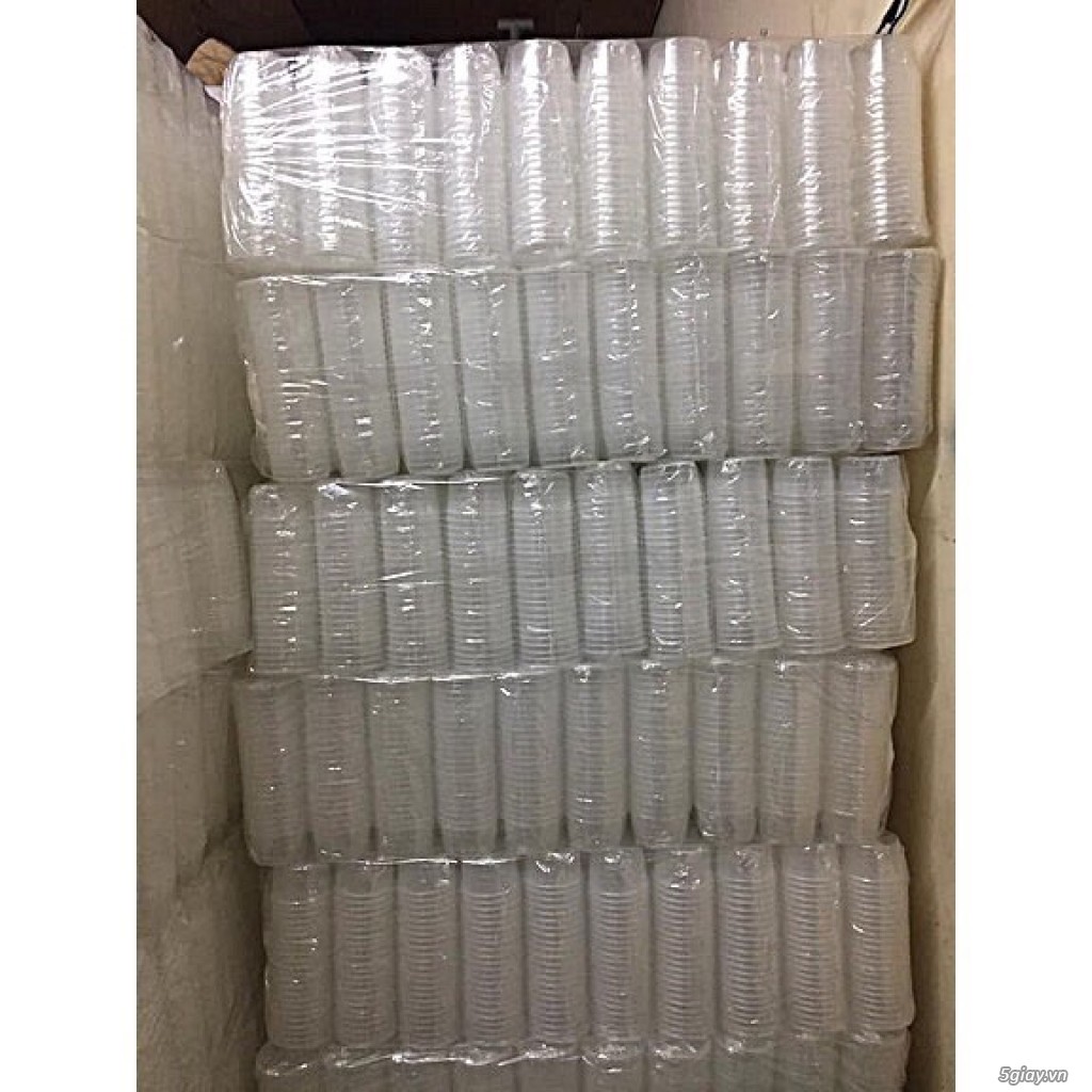 Set 100 hủ bánh flan kèm nắp nhựa