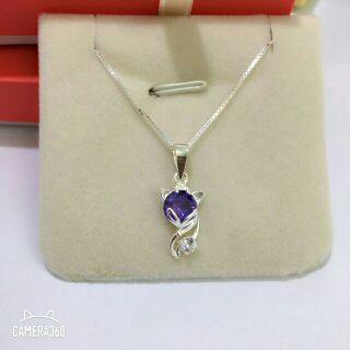 DÂY CHUYỀN BẠC Ý MẶT HỒ LY BÉ