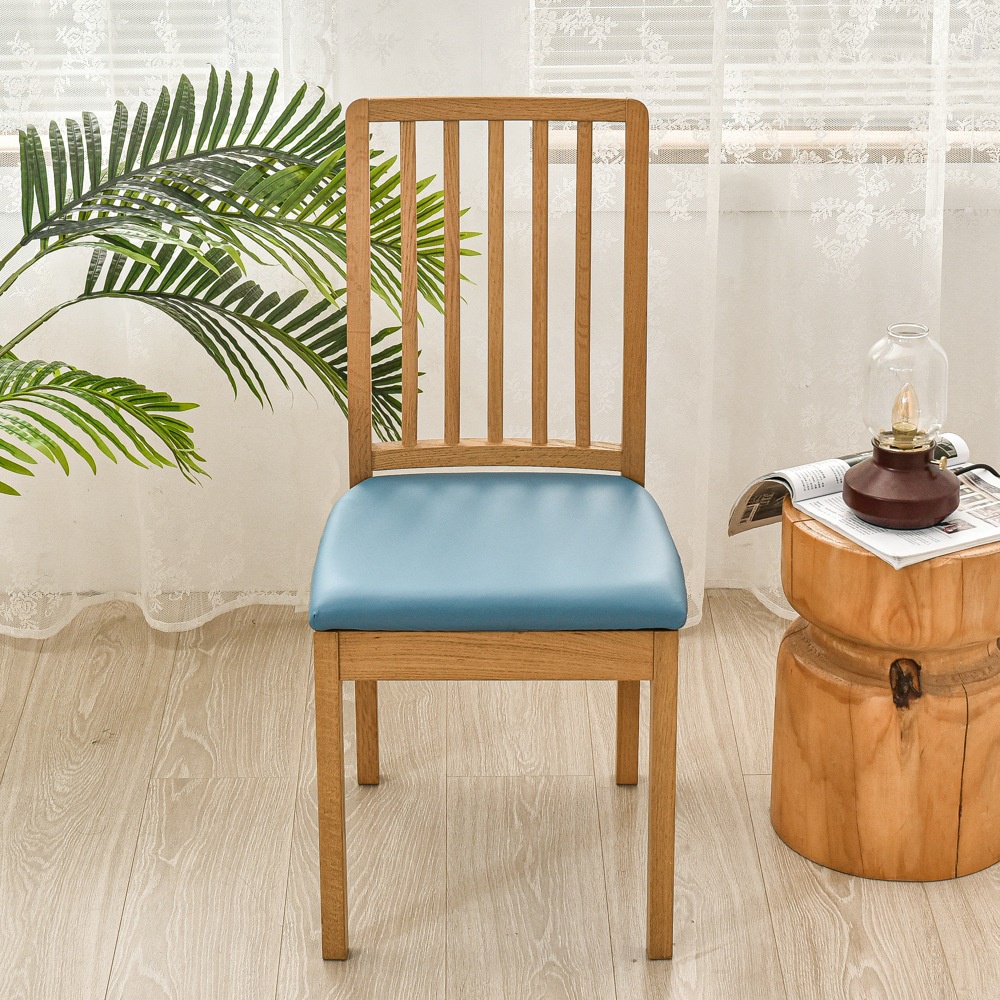 Đệm Da Pu Lót Ghế Ngồi Không Trượt Chống Thấm Nước Có Nút Cài Trang Trí Nhà Cửa