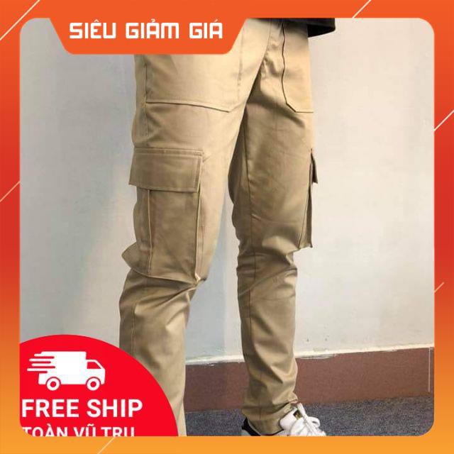 [Hình thật] Quần Kaki Box túi hộp Unisex