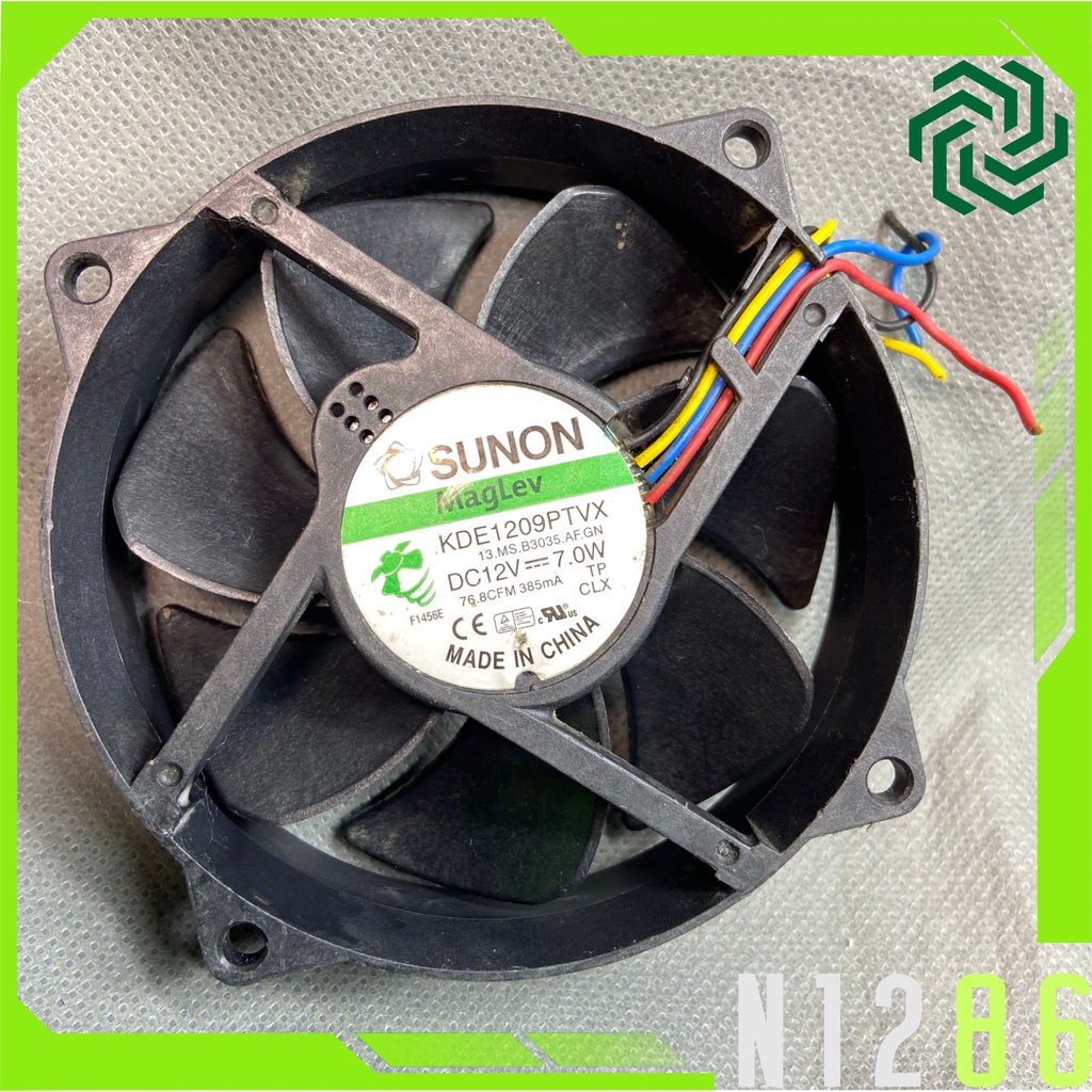 QUẠT SUNON TRÒN 9 CM, 12V 0.385A . GIÓ TỐT, ÊM SUNON MAGLEV KDE1209PTVX