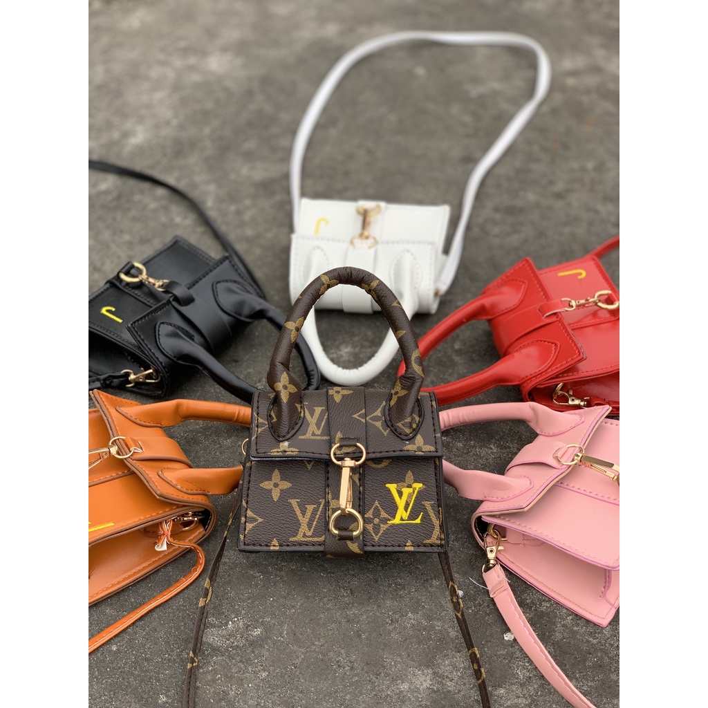 Túi xách da nữ TE25 Túi đeo chéo mini size 13 siêu xinh ảnh thật