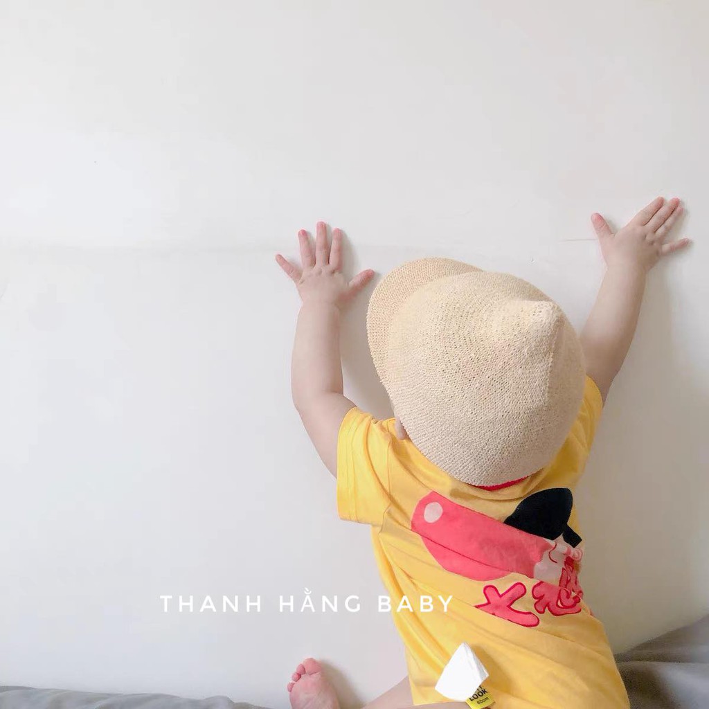 Mũ Cói Trẻ Em Hàn Quốc, Mũ Cói Đi Biển Cho Bé Thanh Hằng Baby 6 Tháng Đến 2 Tuổi