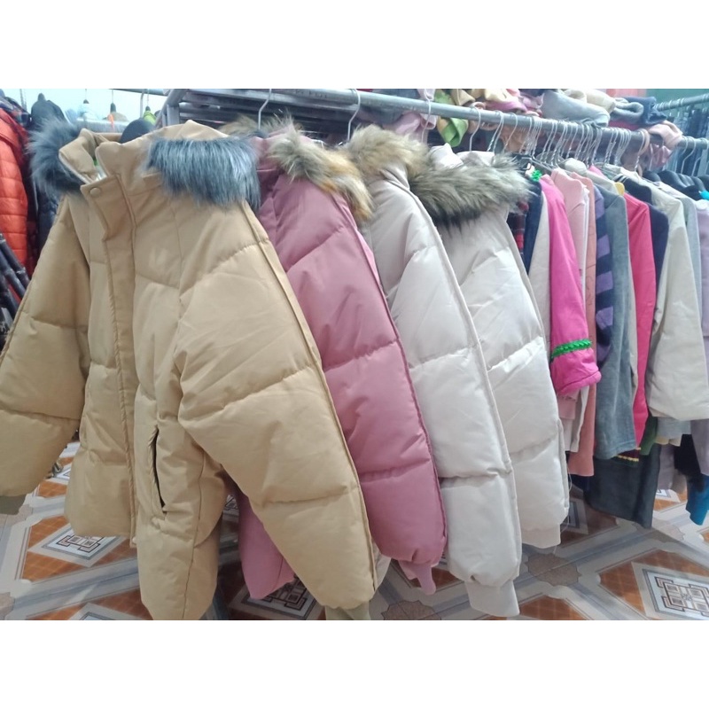 Áo phao nữ dáng ngắn, Áo Phao Có Mũ Siêu Nhẹ ( mẫu ngẫu nhiên )