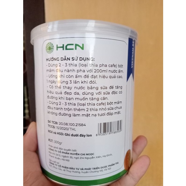 Mầm đậu nành HoGi 400g bổ sung sữa dê giúp tăng size vòng 1,3