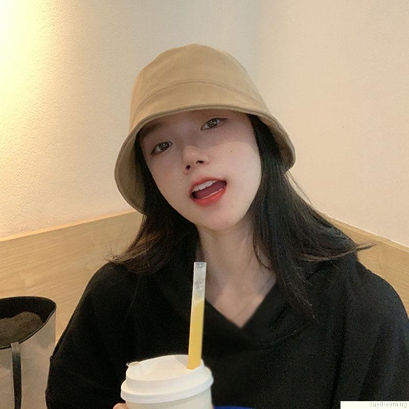 Mũ xô chất liệu da lộn màu trơn thời trang chu vi 56-58cm cho nam và nữ