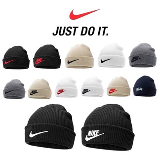 Tính năng❤Nón len NIKE NIKE giữ ấm thời trang thu đông phong cách Hàn Quốc dành cho nam và nữ