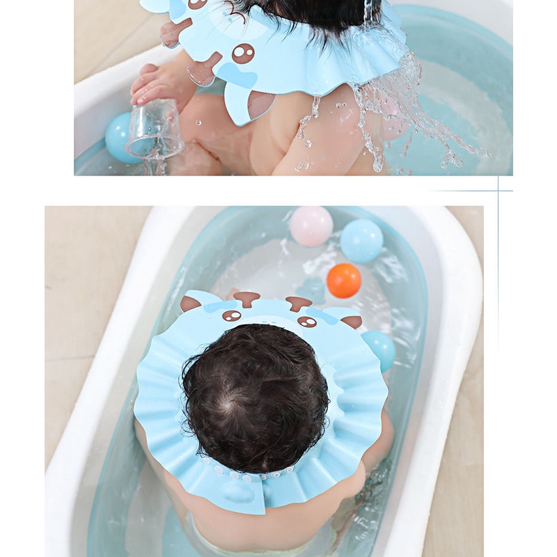Mũ gội đầu tắm không thấm nước cho bé trai và gái