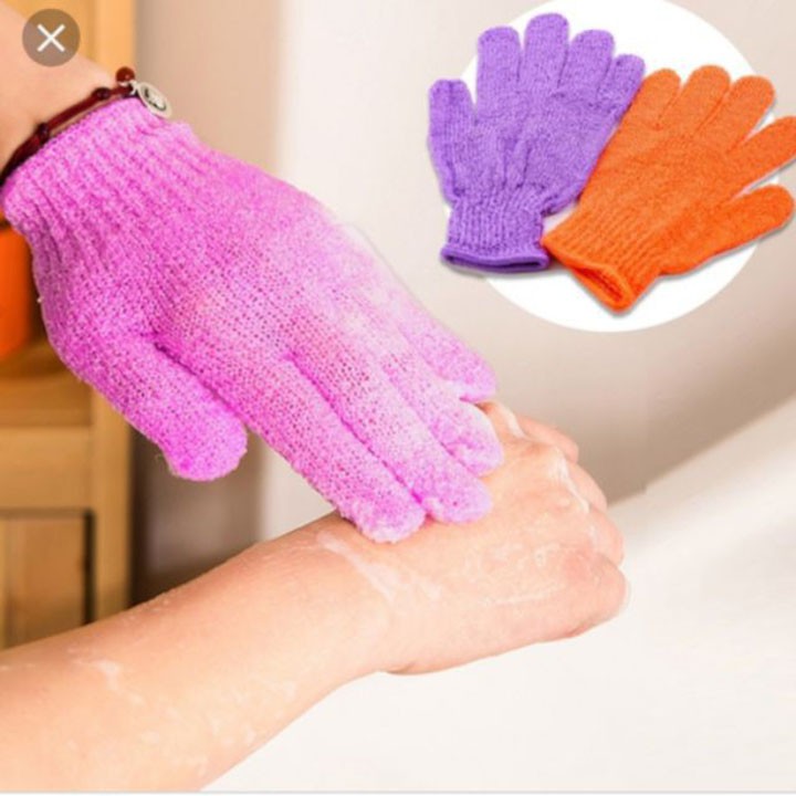Găng tay phòng tắm tẩy tế bào chết massage làm sạch bath cloves Body Scrubber