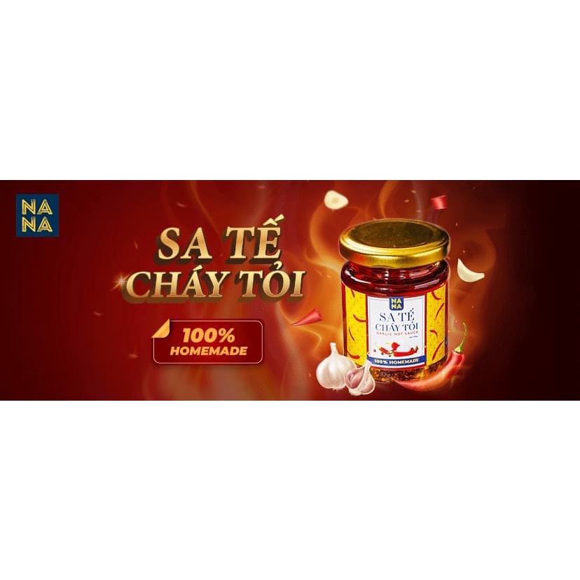 Sa tế cháy tỏi Nana Foods Combo 2 hũ - sate handmade 100%
