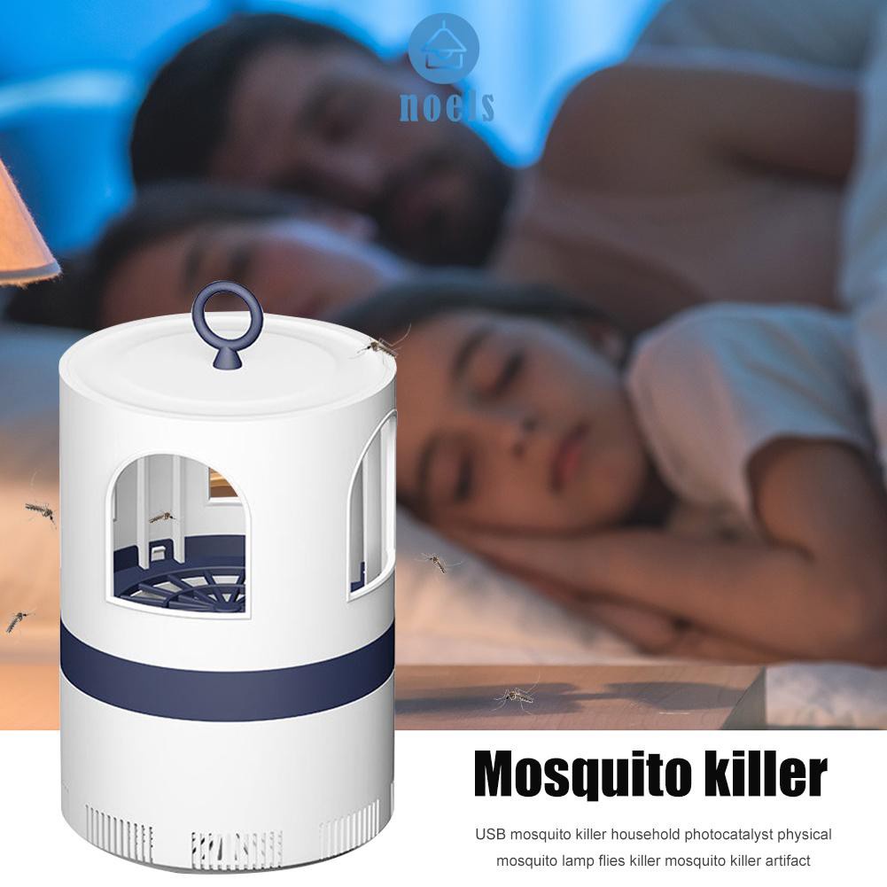 (Ready-Noel)USB Mosquito Killer Lamp LED UV Photocatalyst Fly Insect Trap Repellent