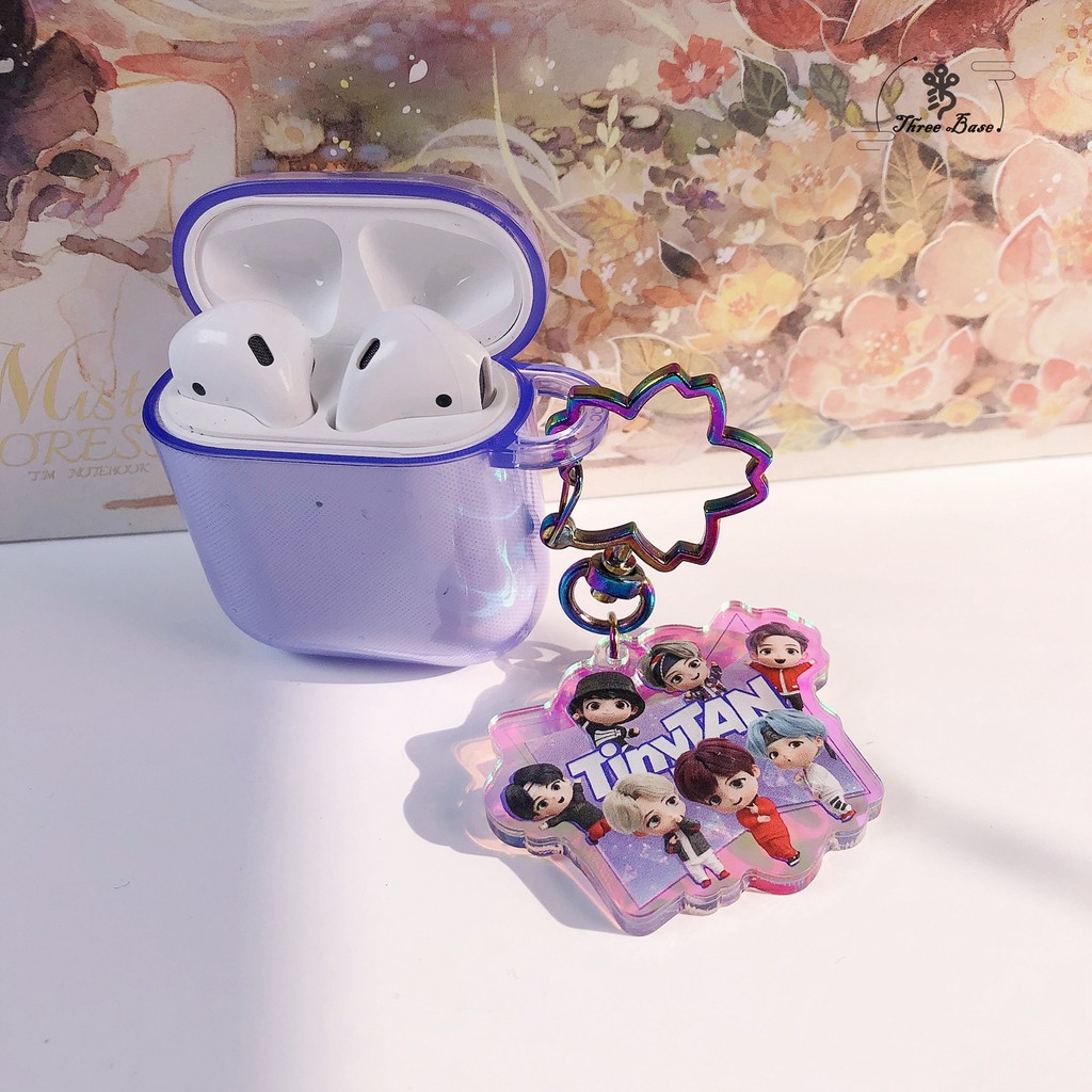 Vỏ đựng bảo vệ cho hộp sạc tai nghe Airpods họa tiết BTSS-613 đáng yêu