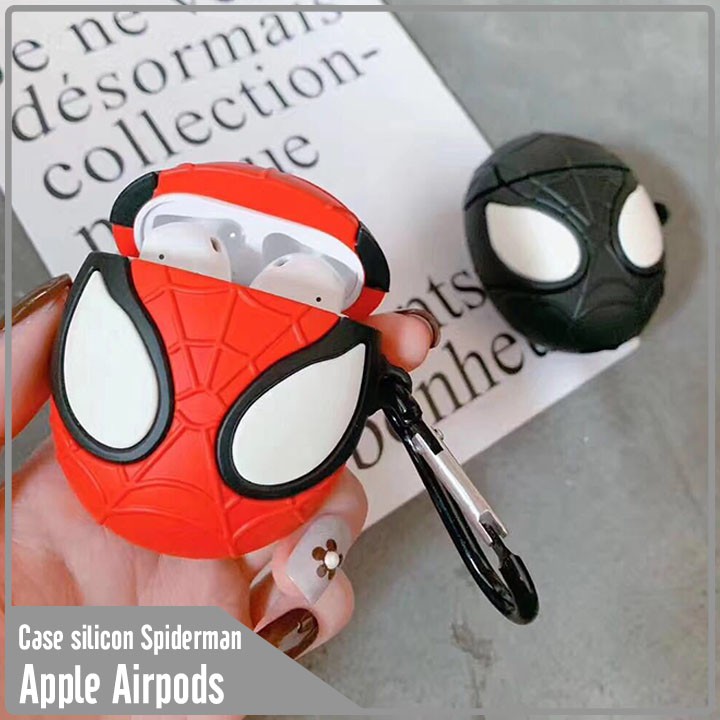 Túi đựng cho tai nghe Airpods hình Người Nhện Spiderman