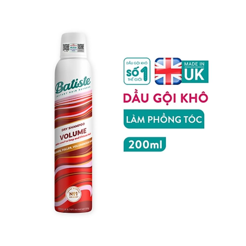 Dầu Gội Khô Batiste Dry Shampoo 200gram dưỡng tóc, làm phồng tóc - Shop Lavenic