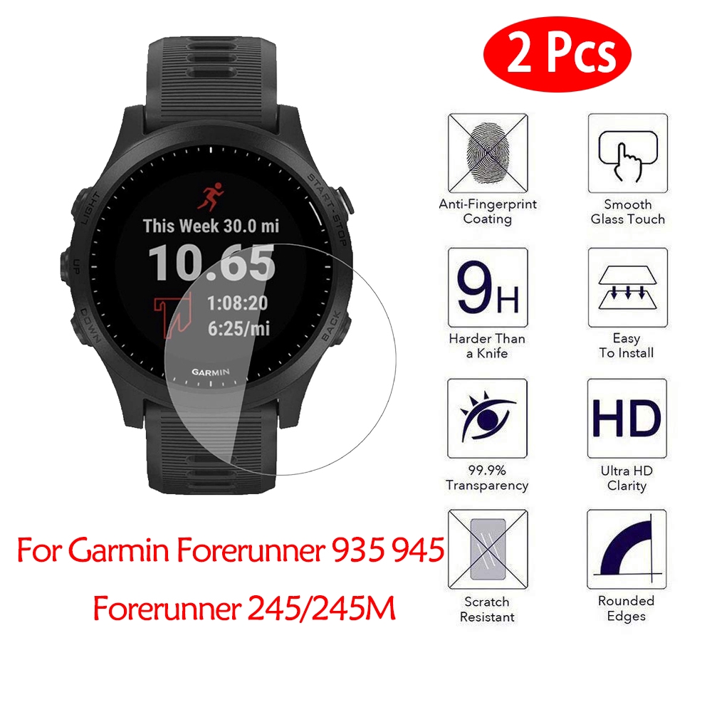 2 Kính Cường Lực Cho Đồng Hồ Thông Minh Garmin Forerunner 935 945 245 245m 45