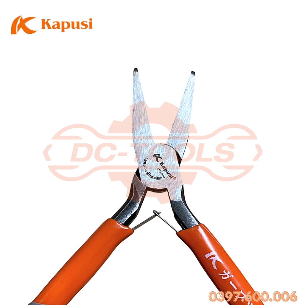 Kìm Đầu Dẹp, Kìm Giữ Đồ Vật Mini 5&quot;125mm K-8299 Kapusi, Đồ Nghề DC