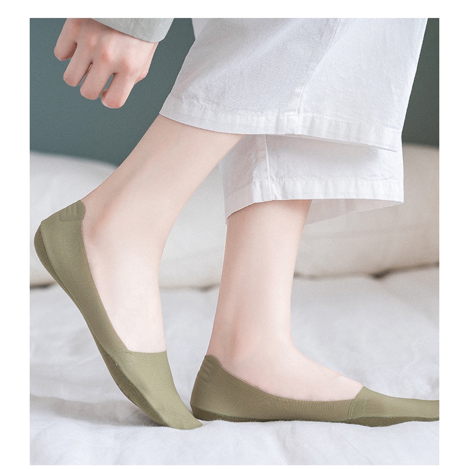 Đôi tất cổ thấp siêu mỏng chống trượt thoáng khí thời trang cho nữ