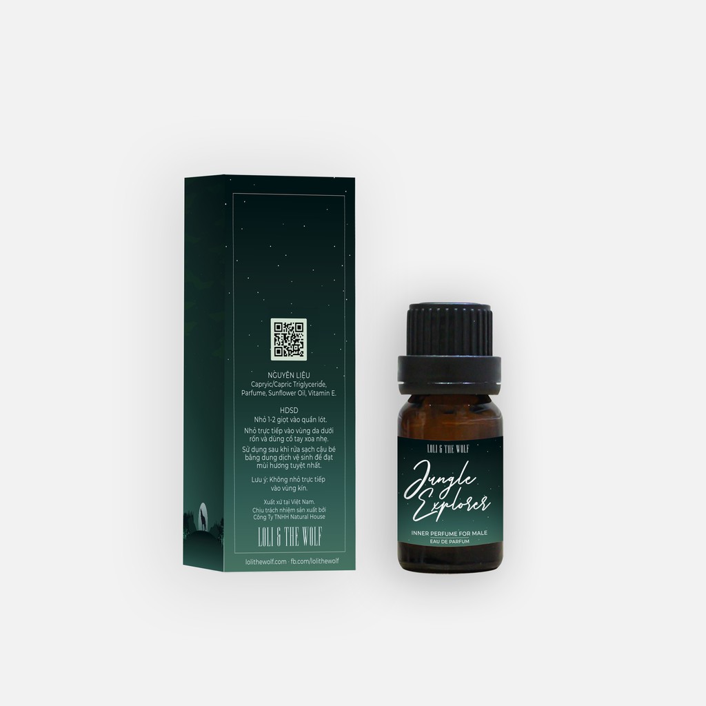 Nước hoa vùng kín nam  ☘️[CHÍNH HÃNG]☘️ Jungle Explorer Eau De Parfum lưu hương lâu chai 10ml - LOLI & THE WOLF | BigBuy360 - bigbuy360.vn
