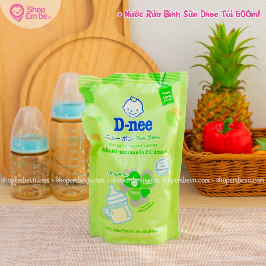 Nước Rửa Bình Sữa Dnee 500ml , Súc Bình Rửa Núm Ti Dnee Chai Nhựa - Shop em bé