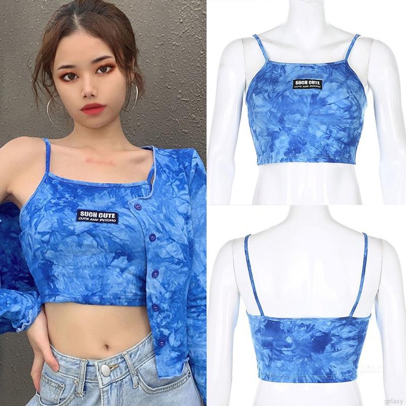 Áo Croptop Sát Nách Hoạ Tiết In Phong Cách Hàn Quốc | BigBuy360 - bigbuy360.vn