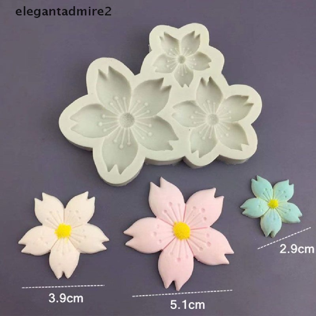 Khuôn Silicone Tạo Hình Hoa Anh Đào Trang Trí Bánh