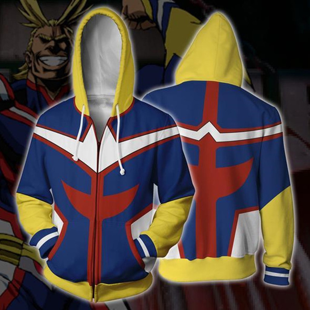 Áo hoodie HUQISHA họa tiết My Hero Academia đơn giản thời trang dành cho nam