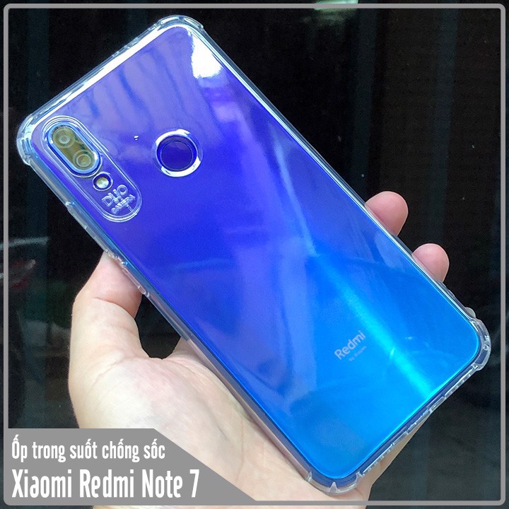 Ốp lưng chống sốc TPU trong suốt 6D các dòng Xiaomi Redmi K20-RedmiNote8-Note8Pro-Mi9-Redmi8-8A-RedmiNote7