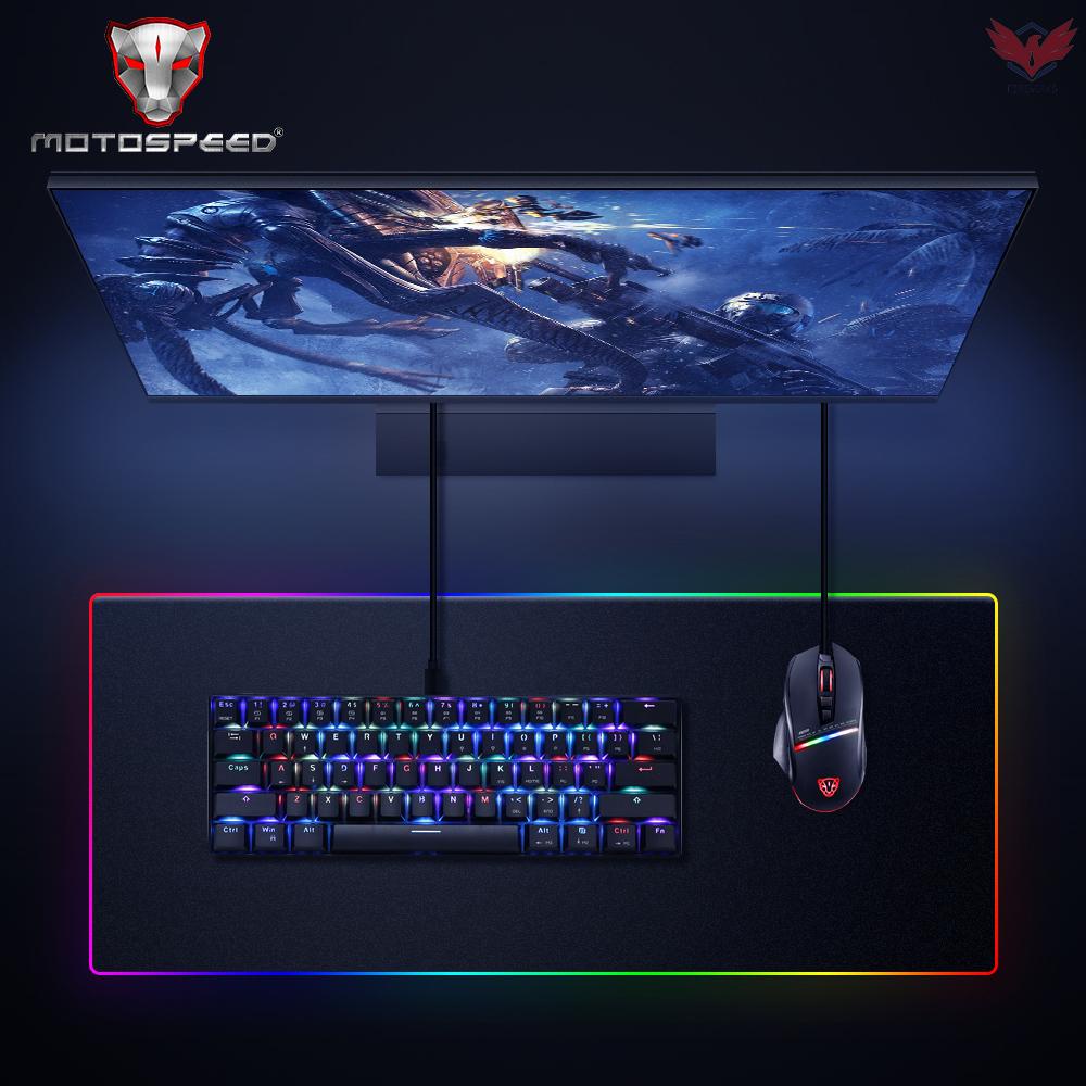 Bàn Phím Cơ Gaming Fir Motospeed Ck61 Rgb 61 Phím Có Đèn Nền Đen