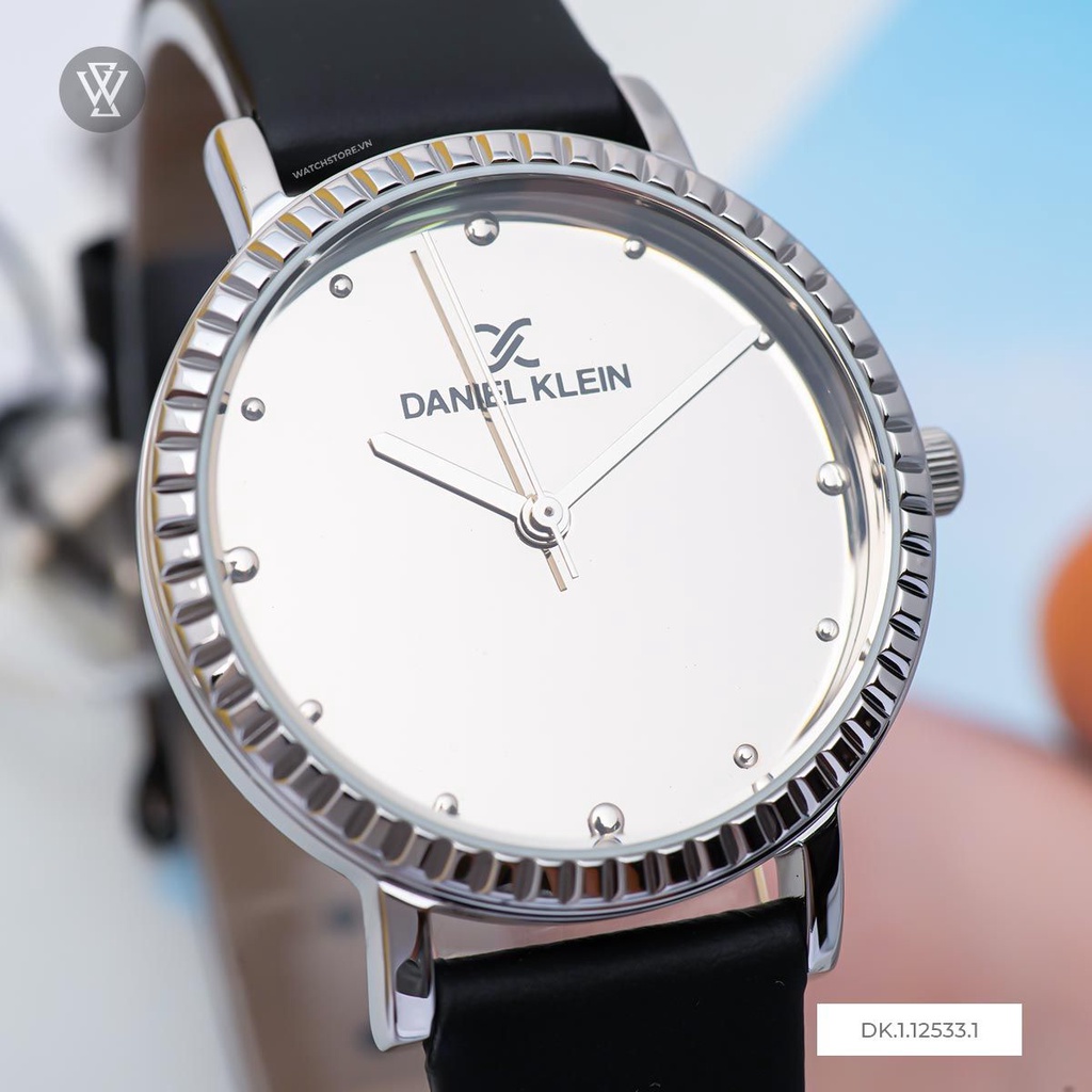 Đồng Hồ Quartz Nữ Daniel Klein Premium Ladies WATCHSTORE DK.1.12533.1 Mặt Kính Khoáng 34mm, Dây Da, Vỏ Thép