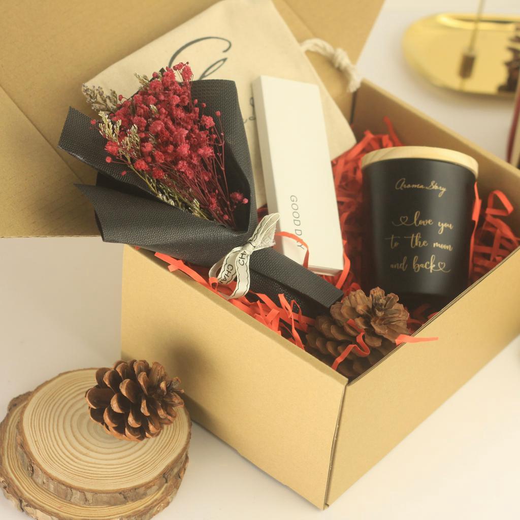 Nến Thơm "Love You To The Moon And Back" Aroma Story, Quà Tặng Nến Thơm Cao Cấp, Thiên Nhiên Size 100g/200g