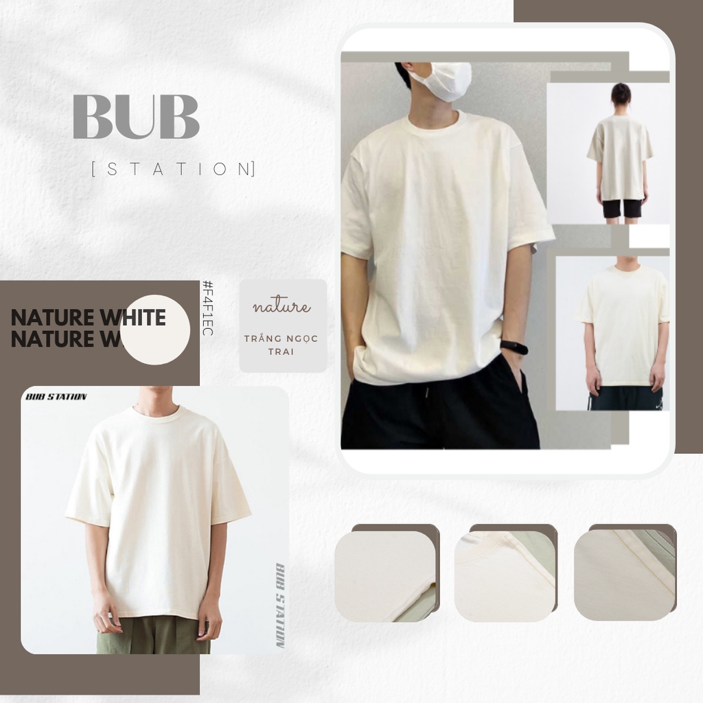 LIGHT COLOR T-SHIRT UNISEX/ ÁO THUN MÀU SÁNG UNISEX/ 𝐁𝐔𝐁 𝐒𝐓𝐀𝐓𝐈𝐎𝐍 | BigBuy360 - bigbuy360.vn