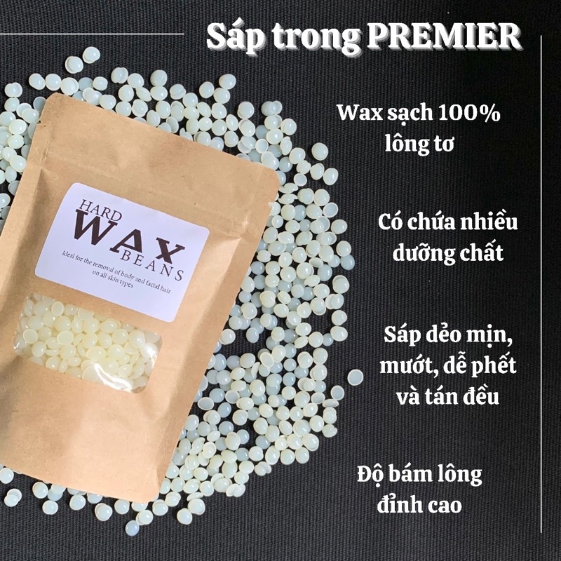 Combo TRIỆT LÔNG tại nhà sáp wax và mỡ trăn , hạt wax beans triệt lông vùng tay, chân, bikini, nách...