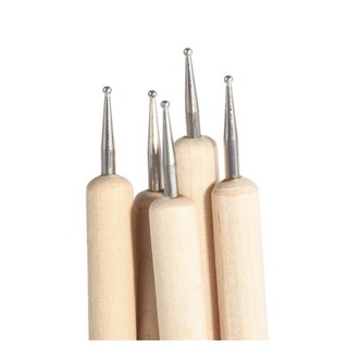 Bút chấm bi 2 đầu cán gỗ dùng cho nail
