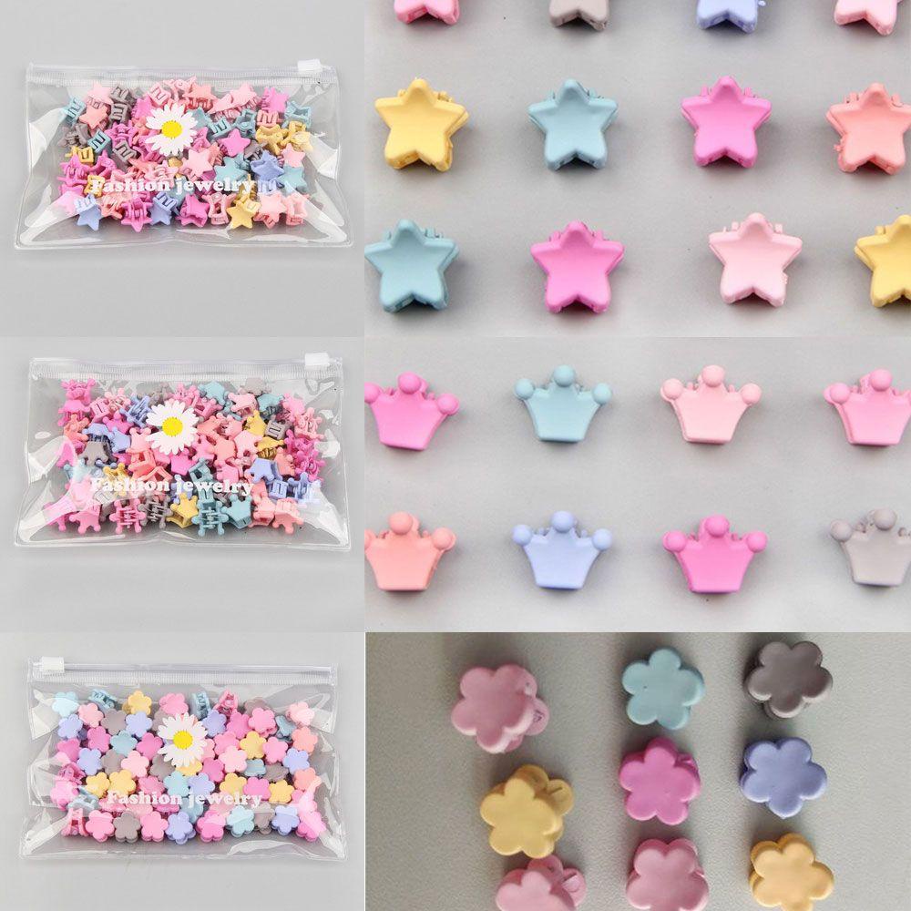 Kẹp Tóc Hình Vương Miện Ngôi Sao / Hoa Mận Mini Xinh Xắn Cho Bé Gái Kat
