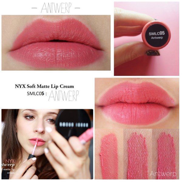 Son kem NYX Soft Matte Lip Cream - SMLC 05 Antwerp 4.7ml - màu hồng cam