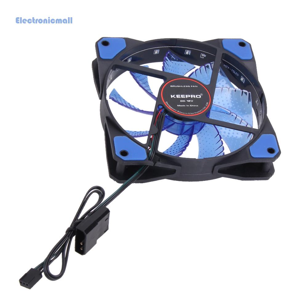 Quạt Tản Nhiệt Cho Máy Tính Đèn LED Neon Điện Tử01*15 LED 12V 3-4Pin 120mm | BigBuy360 - bigbuy360.vn