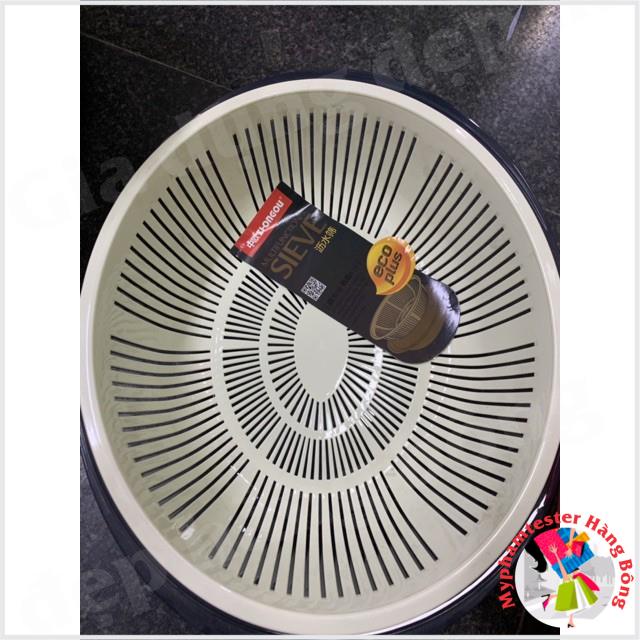 Rổ nhựa bầu 2 lớp hàng xuất nhật cao cấp 3 cỡ