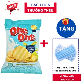 Bánh gạo vị ngọt dịu sữa ngô One One gói 150g