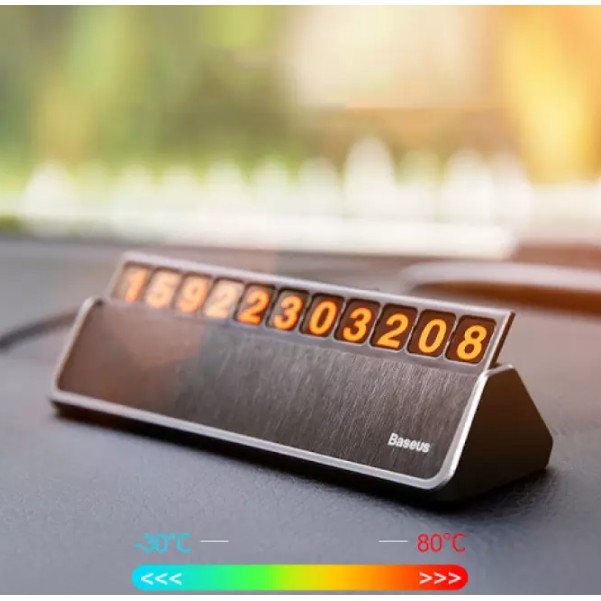 Bảng ghi số điện thoại đặt taplo ô tô xe hơi Baseus - biển báo số điện thoại trên oto - vienthonghn | BigBuy360 - bigbuy360.vn