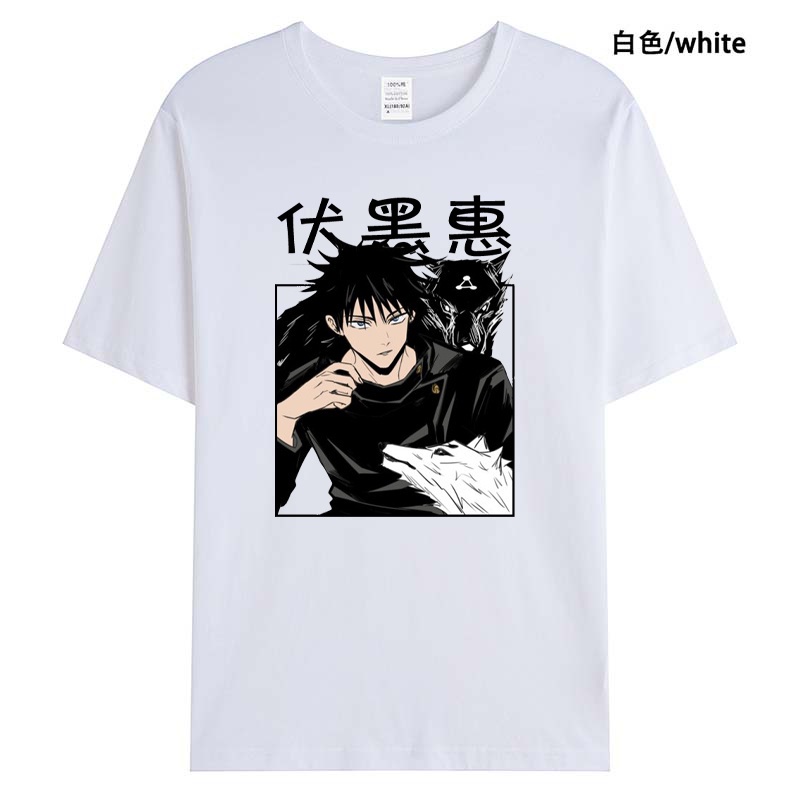 NEW🔥 Áo Phông Anime Jujutsu Kaisen Fushiguro Megumi 2 màu đen trắng siêu HOT mẫu mới cực chât