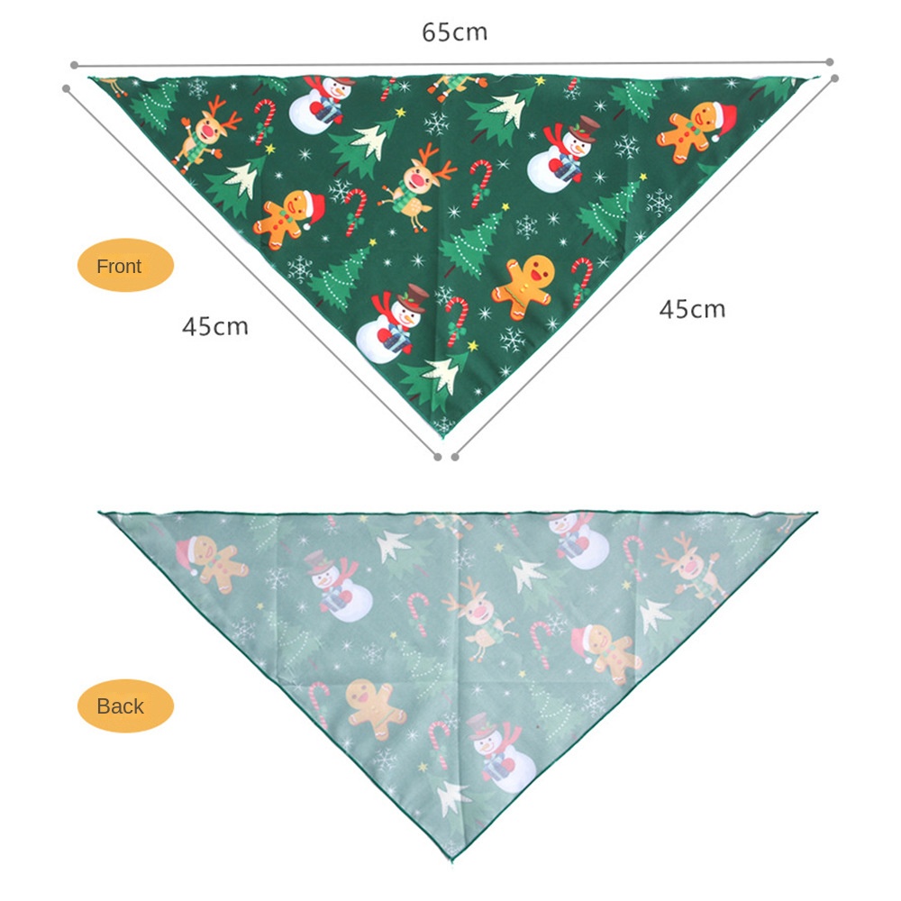 New Pet Christmas Set Hat Triangle Scarf Combination Pet Christmas Jewelry