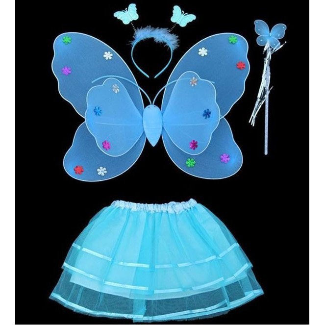 cánh bướm cho bé kèm váy