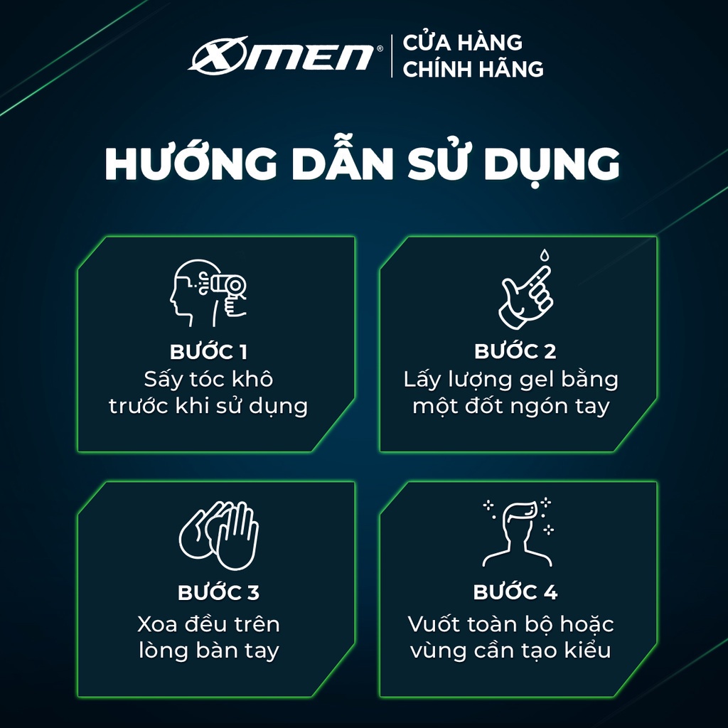 Gel X-men Cứng tóc 150g