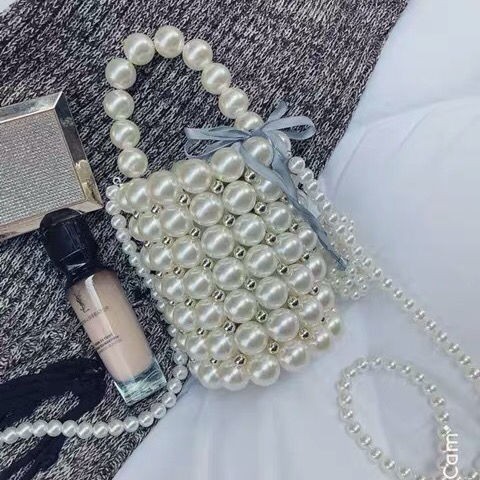 Túi Đeo Chéo Ngọc Trai Handmade Thời Trang Dành Cho Nữ