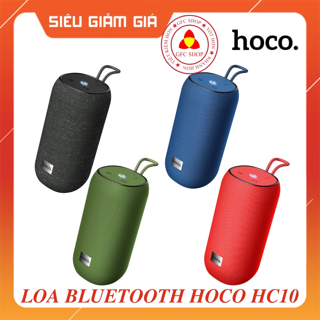 Loa Bluetooth đa năng HOCO HC10 BT V5.0 chống nước IPX5 Hỗ Trợ Thẻ Nhớ TF Đài FM Công suất 5W (Màu ngẫu nhiên)