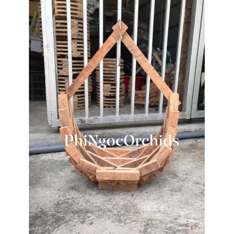 Chậu gỗ vú sữa kiểu chiếc giỏ xách